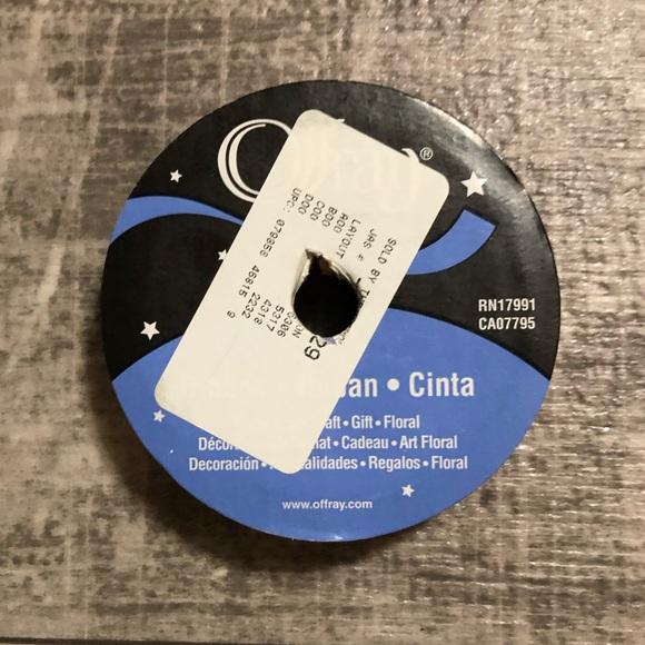 Offray Lot of 4 & 1 Michaels Craft Ribbon Spools (3) NWT & (2) Pre-Owned Orange - Picture 13 of 15